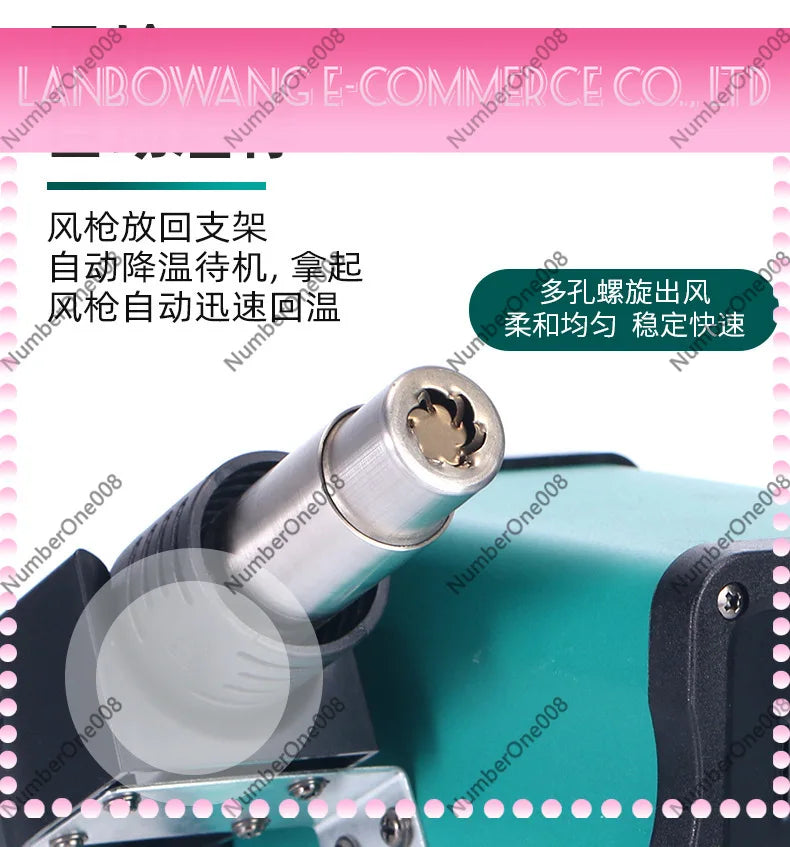 858D Digital Adjustable Constant Temperature Hot Air Desoldering Station Anti-Static Rework Welding Repair Tool