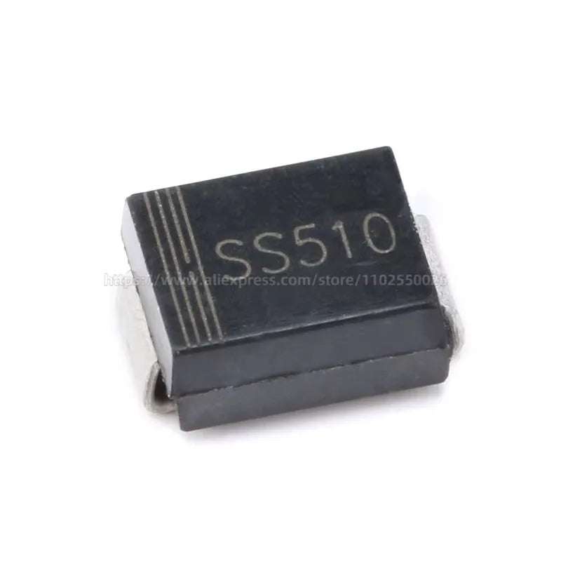 50PCS Schottky Diodes SS54 SS56 SS510 SR540 SR560 SR5100 5A 40V 60V 100V SMB DO-214AA SMD