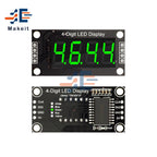 0.36 Inch 4 Bits 6-Digit LED Digital Display Tube Module 5V 7 Segments TM1637 0.36" Anode Tube Decimal Display Module FIve Color