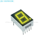 10pcs 0.56 Inch 10Pins 5161AG 5161BG 1 Bit Digit 7 Segment Yellow-Green LED Digital Display Digitron Common Anode Cathode