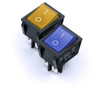 5PCS 16A 20A 30A Rocker Switch 220V 120V KCD7 KCD4 4 6 Pin Rocker Toggle Switch SPDT ON OFF Red Lighted Heavy Duty T125 T85
