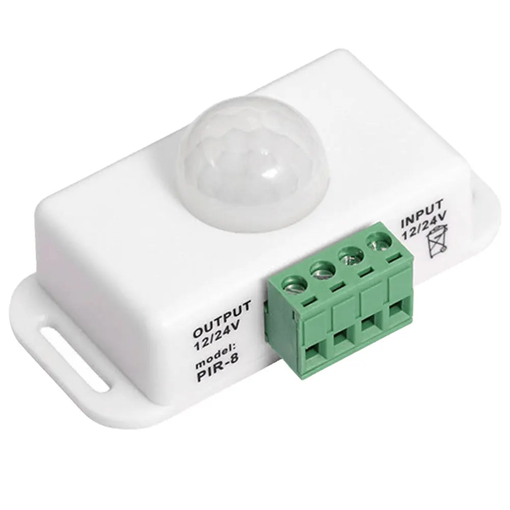 DC 12V 24V 6A PIR Motion Sensor Switch Automatic Adjust IR Infrared Detector Light Switch Module for LED Strip Light Lamp