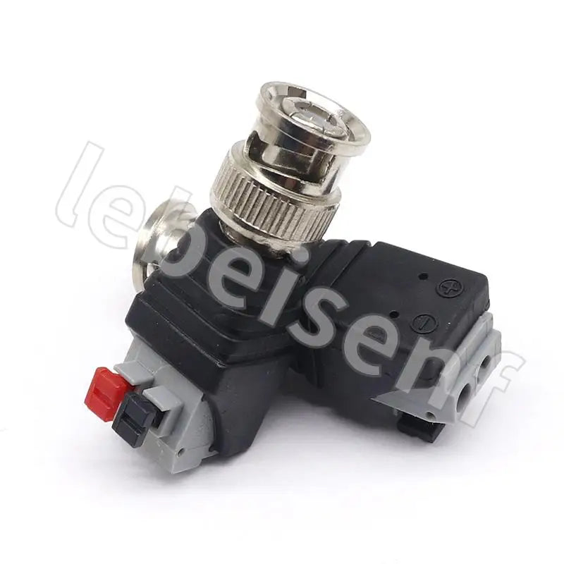 BNC male to extruded terminal connector Q9 50ohm surveillance video connector Press-type terminal adapter