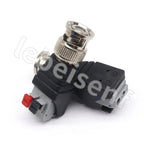 BNC male to extruded terminal connector Q9 50ohm surveillance video connector Press-type terminal adapter