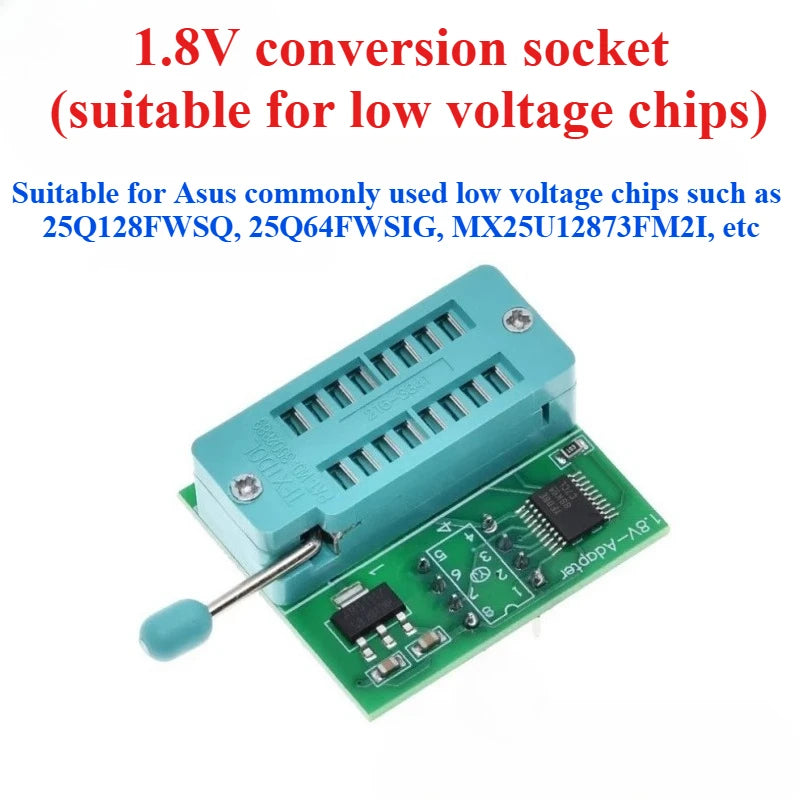 1PCS  CH341A CH341B 24 25 Series EEPROM Flash BIOS USB Programmer Module SOIC8 SOP8 Test Clip For EEPROM 93CXX / 25CXX / 24CXX