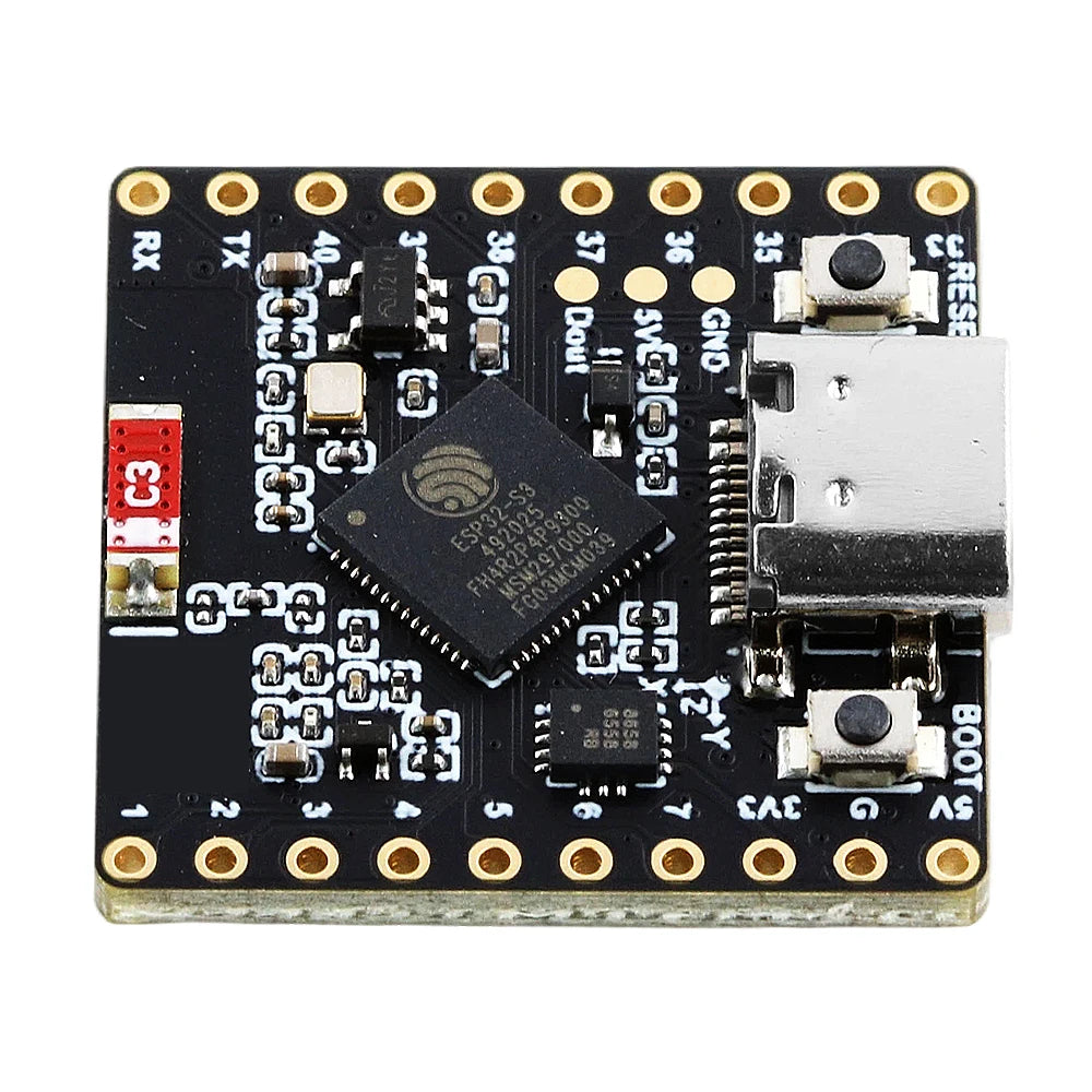 ESP32-S3-Matrix Development Board Module 8x8 RGB LED Matrix 6-Axis Gyroscope Sensor 4MB Flash 2MB PSRAM 2.4GHz WiFi BLE Type-C