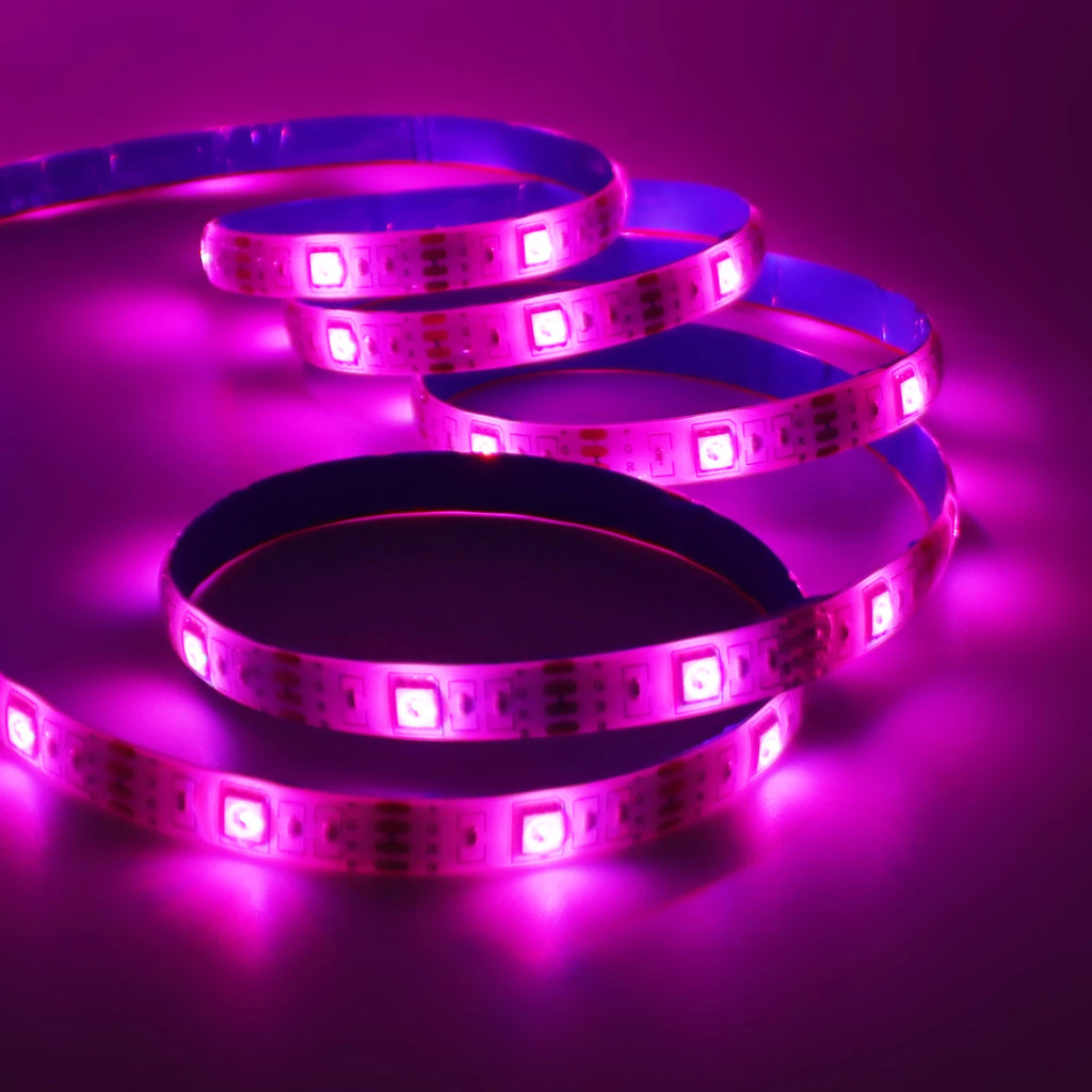 Smart 2IN1 USB LED Strip Lights RGB 5050 Remote Control Kit Flexible Ribbon LED Diode Tape Self-adhesive for TV Backlight