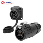 CNLINKO M20 PBT IP68 Waterproof Connector Upgraded LP20 2 3 Pin Circular Plug Socket Industrial Electrical Power Cable Connector