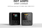 ISDT 608PD Lipo Balance Charger Discharger DC 240W/10A PD 140W/5A Smart Digital Charger  for RC Batteries LiFe/Lilon/LiPo/LiHV