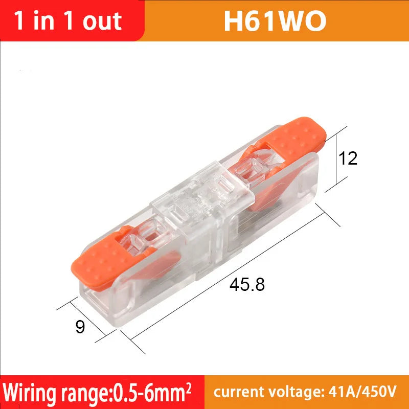 Fast Wiring Wire Connectors Splitter Terminal Blocks Quick Plug-in Connector Conductor Cable Junction Box