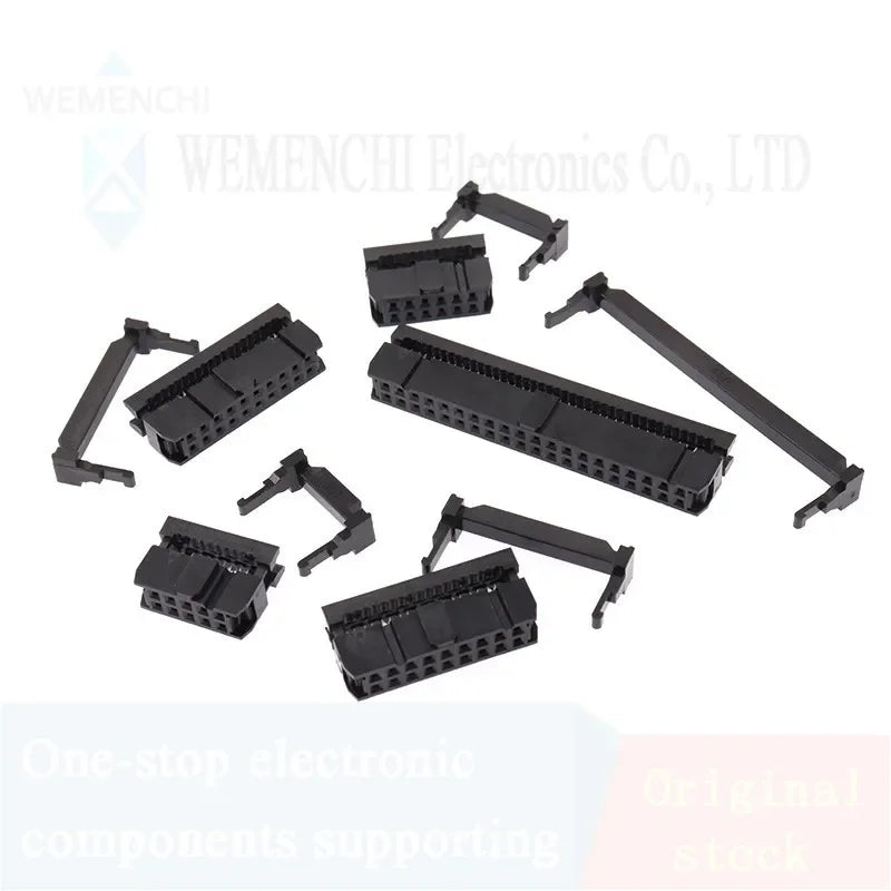 10Pcs FC Female Header Pitch 2.54mm/2.0mm/1.27mm 6P8P-50 Pin IDC Socket Crimping Connector FC IDC Sockets For Flat Ribbon Cable