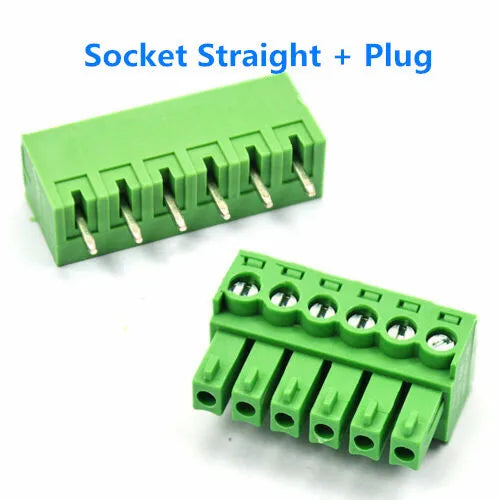 5Pair 15EDG KF2EDG 2.54mm 3.5mm 3.81mm 5.08mm PCB Screw Terminal Block 2-12Pin Male Plug Female Socket Pin Header Wire Connector