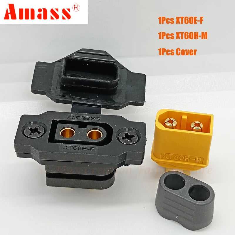 Original Amass XT60E-F Female Plug XT60 XT60H Male Bullet Connector Wire Cable Plug For RC FPV Lipo Battery RC Quadcopter