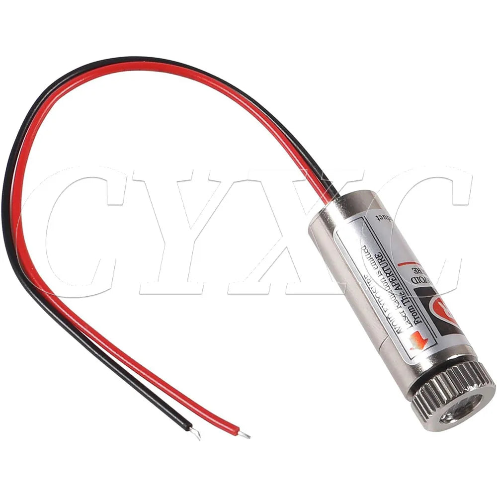650nm 5mW Red Point / Line / Cross Laser Module Head Glass Lens Focusable Focus Adjustable Laser Diode Head Industrial Class