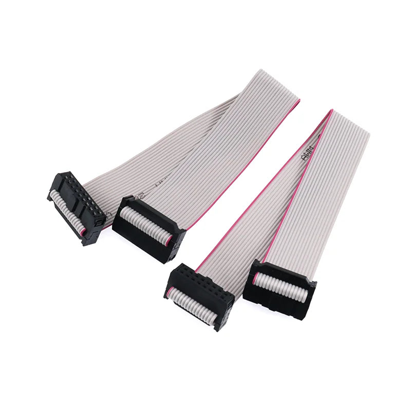 Gray 30CM Flat Ribbon Data JTAG ISP Download Cable 2.54MM Pitch FC-6/8/10/12/16/20/26/30/40/50/60/64 PIN for DC3 IDC Box Header