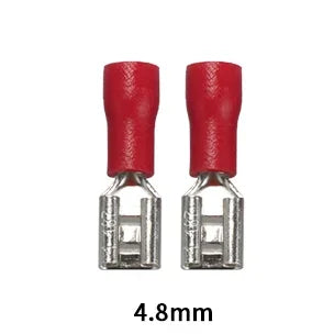 100/50/10Pcs 2.8mm 4.8mm 6.3mm Insulated Seal Spade Wire Connector Female Crimping Terminals Electrical Crimp Terminal Splices
