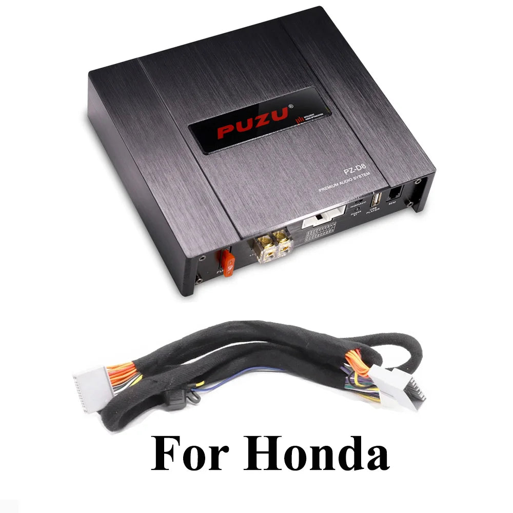 PUZU PZ-D8 D Class 8 Channels Car Audio DSP Amplifier Processor With 4X220W Power Output Digital Signal Processor Audio System