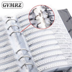 Sample Book Resistor Kit SMD Book Resistor Assortment Kit 0603 0805 1206 1% FR-07 170 Values 0R-10M Smd 0201 0402 DIY