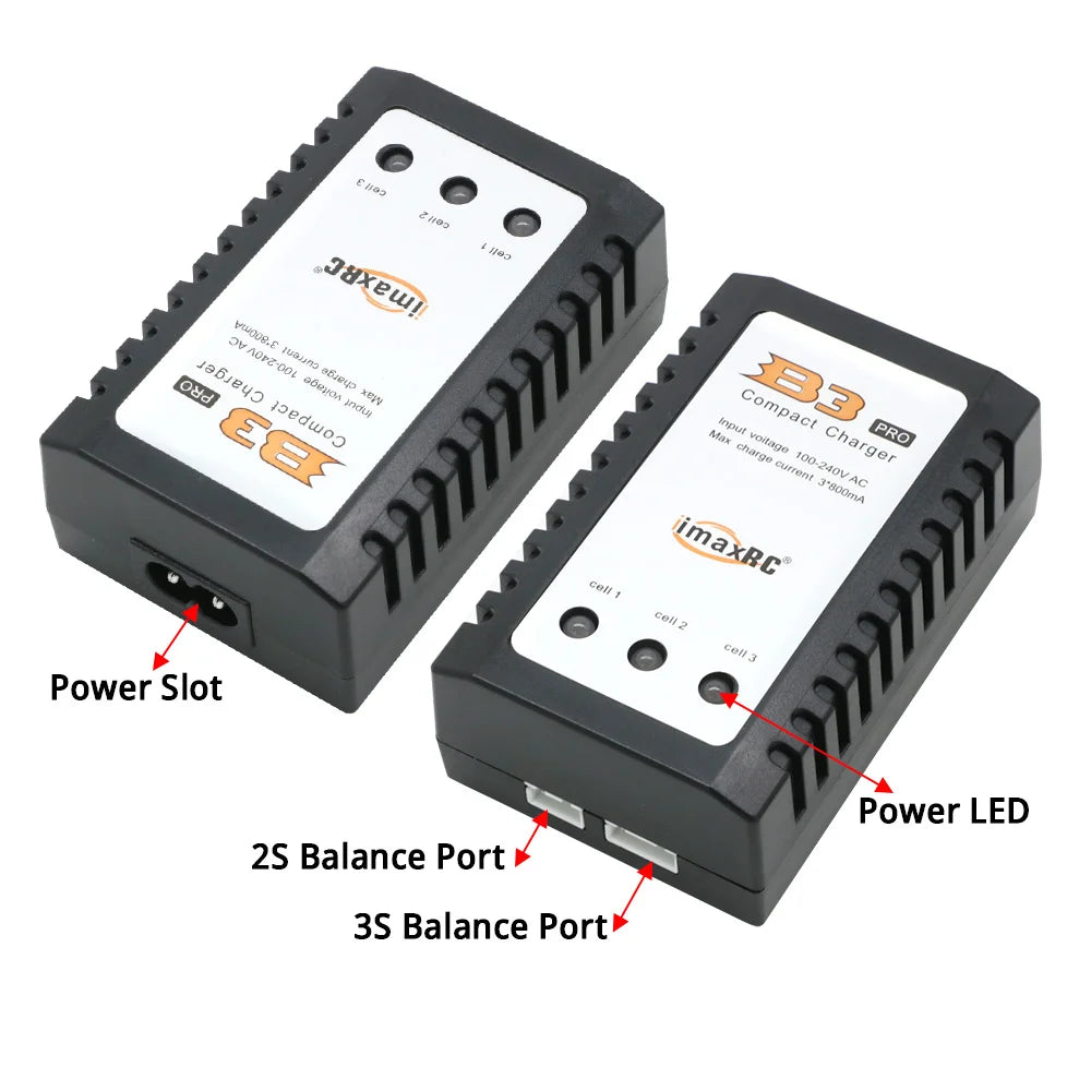 IMAX B3 Pro LiPo Charger 2S 3S 7.4V 11.1V for RC Drone AEG Airsoft Battery Fast Balance Charging