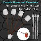 For Ender 3 V3 KE Ceramic Heater For Creality K1c /K1 /K1 Max Hotend Thermistor Cartridge Sensor & Ceramic Heating 24V 60W