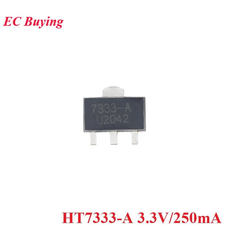 10pcs/lot HT7330 HT7333 HT7350 HT7350-A HT7333-A HT7330-A SOT-89 SOT89 3V/3.3V/5V 250mA Low Dropout Linear Regulator LDO Chip IC