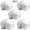 3/5 Pcs Outdoor Infrared Long Motion 110v~230v Wall Switch PIR Detectors LED Sensor Waterproof Timer 180 Light Motion Sensor