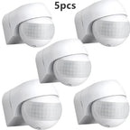 3/5 Pcs Outdoor Infrared Long Motion 110v~230v Wall Switch PIR Detectors LED Sensor Waterproof Timer 180 Light Motion Sensor