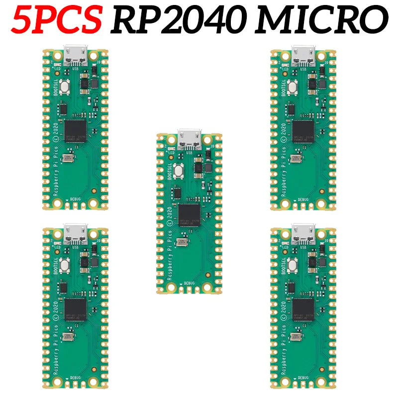 Official Raspberry Pi Pico Board RP2040 Dual-Core 264KB ARM Low-Power Microcomputers High-Performance Cortex-M0+ Processor