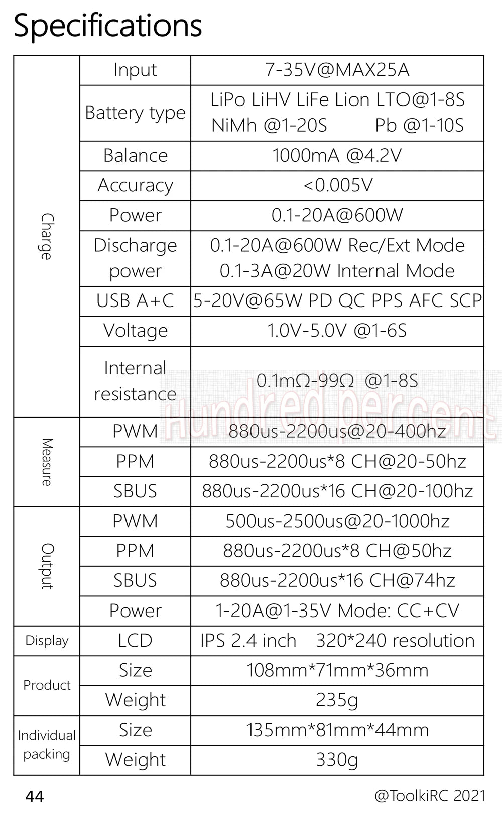 ToolkitRC M9 600W 20A USB Fast Charing DC Smart Charger Adjustable Screen Angle with Audio Function For 1-8S Lipo LiFe Battery