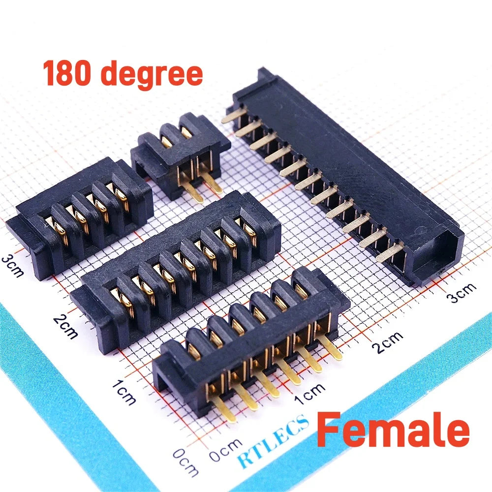 5 Pairs Pitch 2.5 mm 2 3 4 5 6 7 8 9 10 11 Positions Female Blade Socket Male Header Battery Connector Right Angle Straight