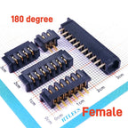 5 Pairs Pitch 2.5 mm 2 3 4 5 6 7 8 9 10 11 Positions Female Blade Socket Male Header Battery Connector Right Angle Straight