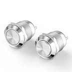 Metal Push Button Switch 12MM 3Pins 1NO1NC No Light waterproof Flat/High Head Momentary Latching Welding Foot Switch