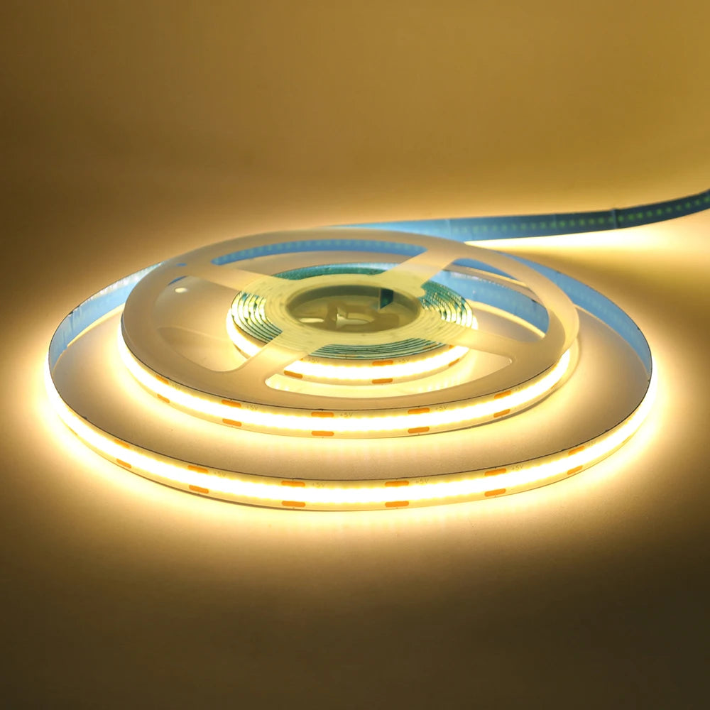 5V Motion Sensor Nigth Light COB Led Strip USB Battery Power 3mm 5mm 8mm PCB 320 LEDs Flex Lamp for Under Cabinet Kitchen Stairs