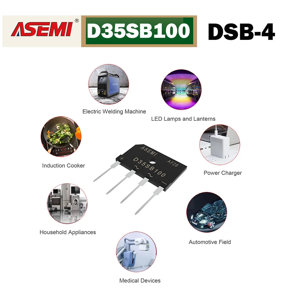 D35SB100 Bridge Diode Rectifier 35A 1000V ASEMI