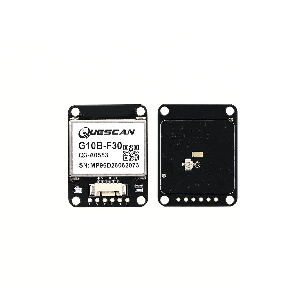 QUESCAN G10B-F30 M10 GPS GNSS Module with Active Antenna GPS GLONASS Galileo Beidou Receiver,UBX-M10050-KB,Accuracy 1.0 m,1-25Hz