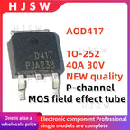 10-30-50PCS NEW 100% quality AOD417 D417 TO-252 40A 30V P-channel transistors MOS field effect tube electronics electrónica