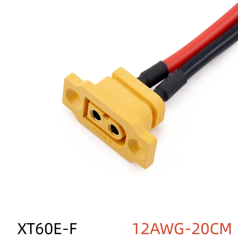 Quick Charge XT60E-F Model Airplane Battery Gold-plated 30A High Current Female Plug Mountable XT60 Connector
