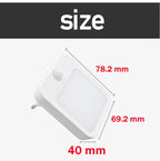 Motion Sensor LED Night Lights EU Plug Dimmable Cabinet Light for Baby Bedside Bedroom Corridor Wireless Night Lamp Lighting