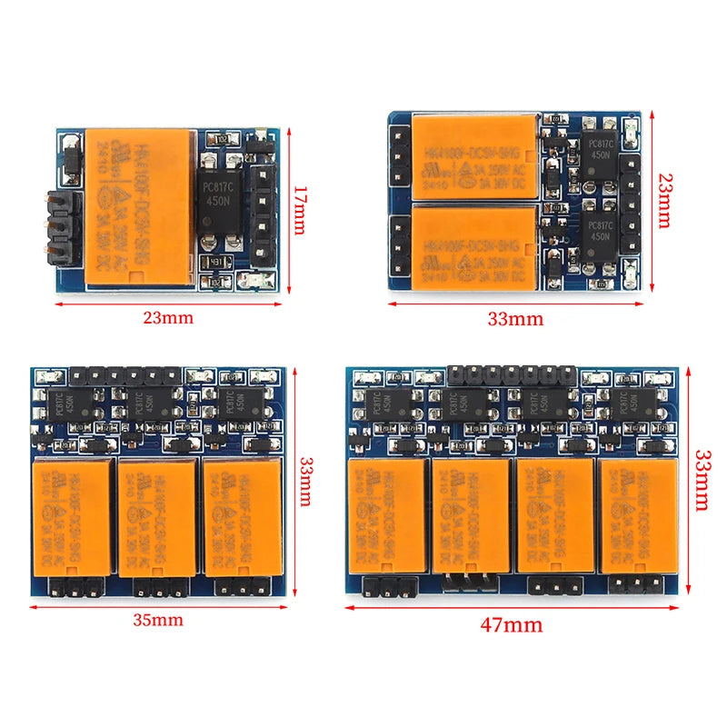 HK4100F small relay module supports 3.3V 5V trigger micro control switch with optocoupler