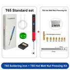 ANSIKI T65 Portable Soldering Iron 9-20V 65W 180-500° Adjustable Temperature DIY Weld Repair Tool Portable Welding Kit