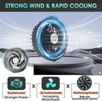 Air Conditioner Vest Cooling Fan 5V or 12V Adjustable Gear High Speed Fan For High Temperature Outdoor Work Fast Cooling DC Fan