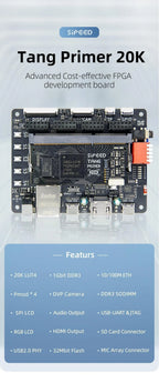 Sipeed Tang Primer 20K High Cloud FPGA Core Board Learning Board Verification Board Expanded Edition