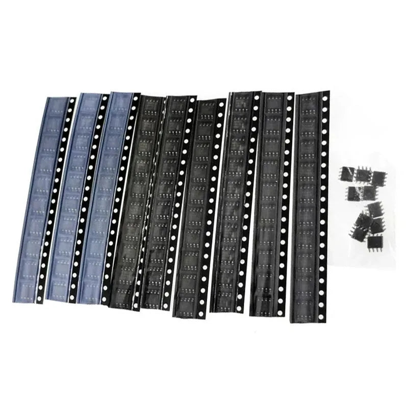 100PCS 10Value Amplifier Circuit DIY Electronic Set SOP-8 NE555 LM358 MC34063 LM393 LM386 LM1458 LM311 TL431 LM293 LM2903 SMD IC