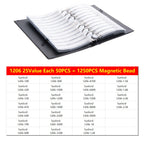 0402 0603 SMD Ferrite Bead Inductance Sample Book Magnetic Laminated Sheet Magnetic Beads Inductance Book Sample Kit 0805 1206