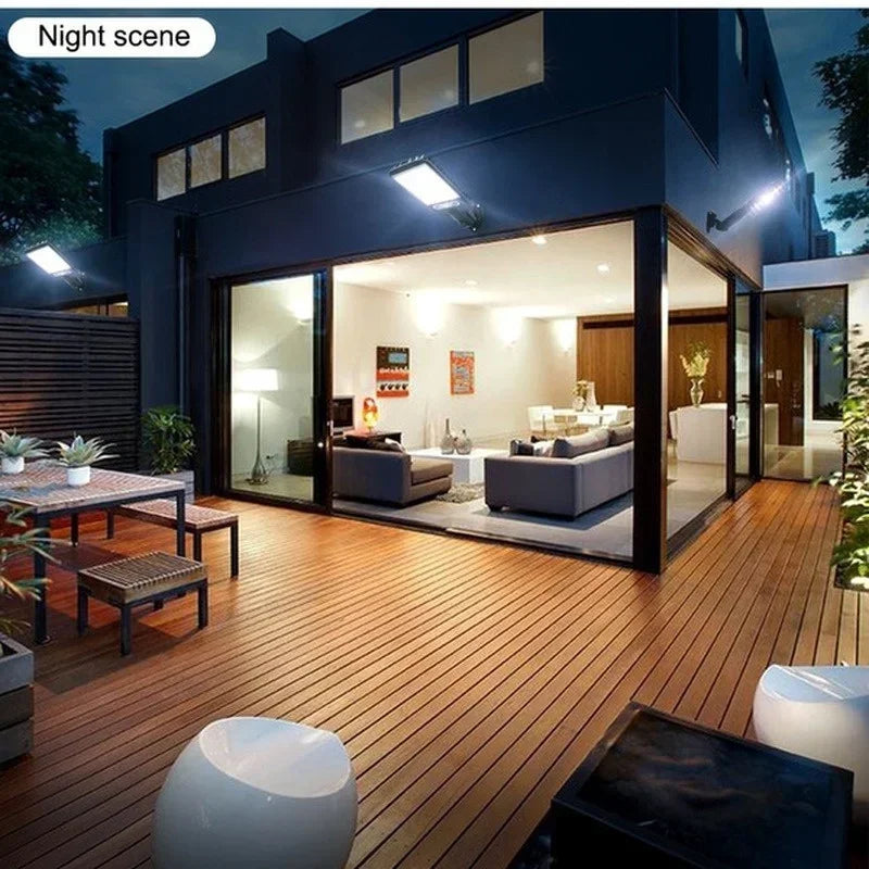Outdoor Solar Garden Lights with Human Body Motion Sensor 3 Modes Terrace Garage Courtyard Waterproof Outdoor Solar Lamp
