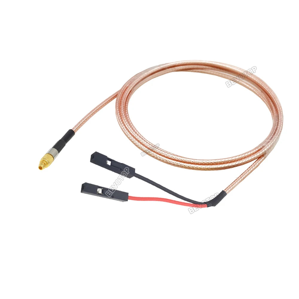 1PCS MMCX to DuPont Line MMCX Male Straight / Right Angle to Dual DuPont 2.54mm Female Jack Test Extension BEVOTOP RG316 Jumper