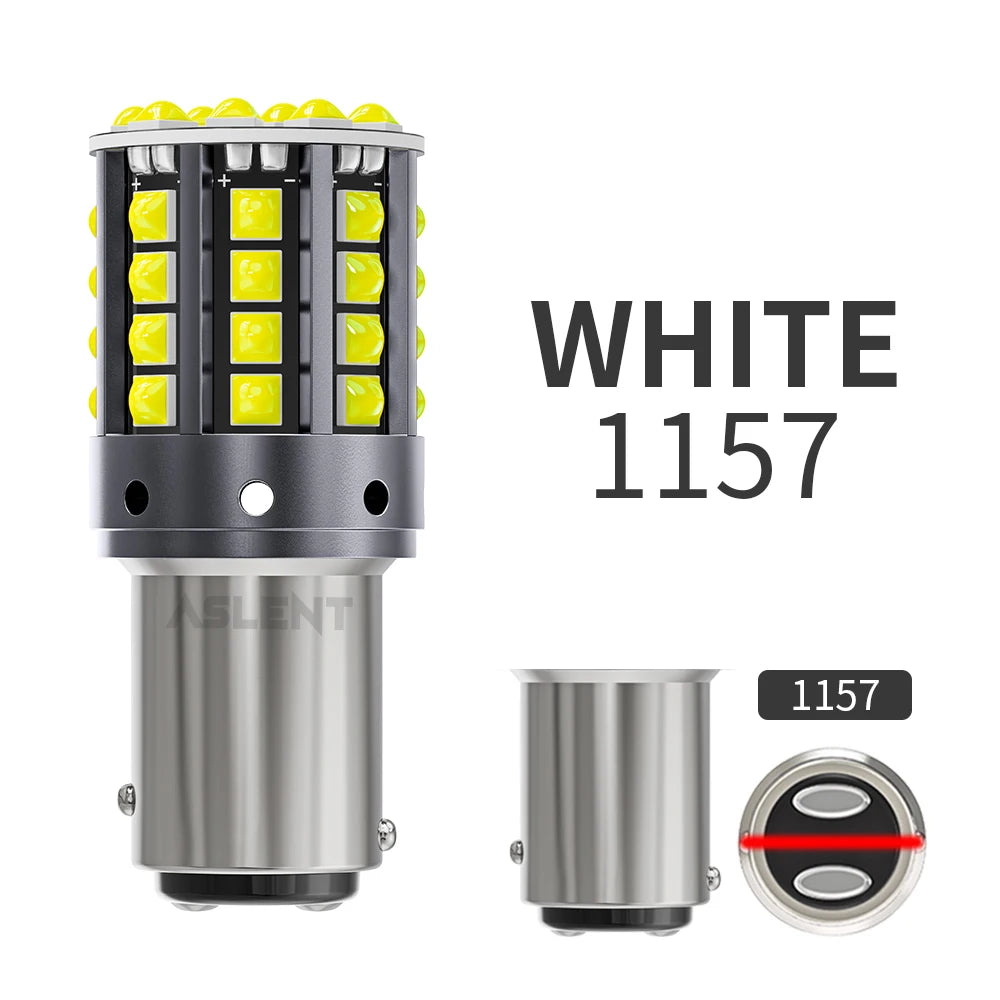 2pcs Car LED Lights BA15S P21W 1156 BAU15S PY21W 1157 BAY15D 44*3030SMD Canbus Front Tail Turn Signal Lamps 7440 7443 W21/5W 12V