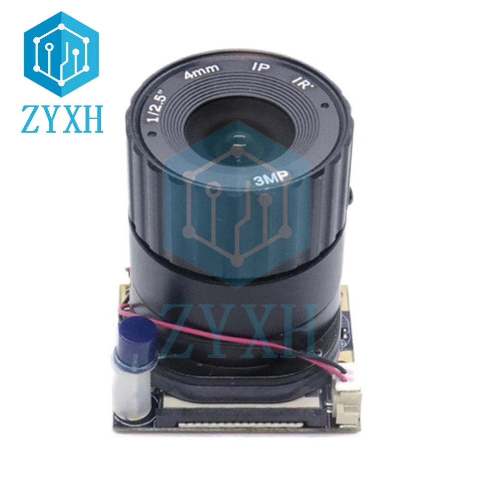Raspberry Pi 3B+ 4B OV5647 Camera Module Auto Switch IR CUT Day/Night Vision 5MP 65 Degree 1080P with LED Light