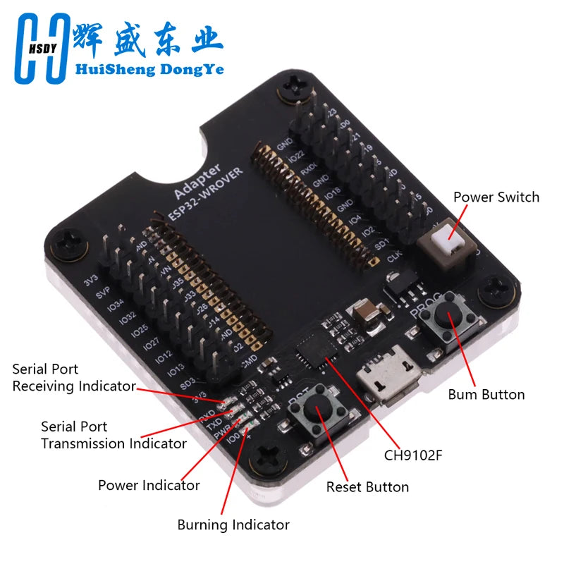 ESP8266 ESP-WROOM-32 ESP32-WROVER Esp32 Development Board Esp32 Test Board Burning Fixture Tool Downloader for ESP-12F/07S/12S