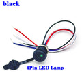 4Pin LED Lamp With IC USB C High Current Charging Socket With Nut Snap Lock Plate TYPE-C Female Waterproof Female Connector Jack